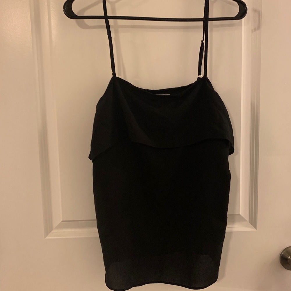 Black adjustable tank top